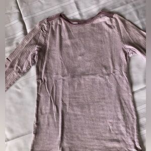 Eddie Bauer Mauve Striped Top